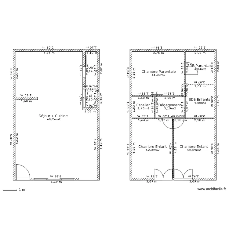 Plan définitif appart duplex. Plan de Plan définitif appart duplex. Plan de