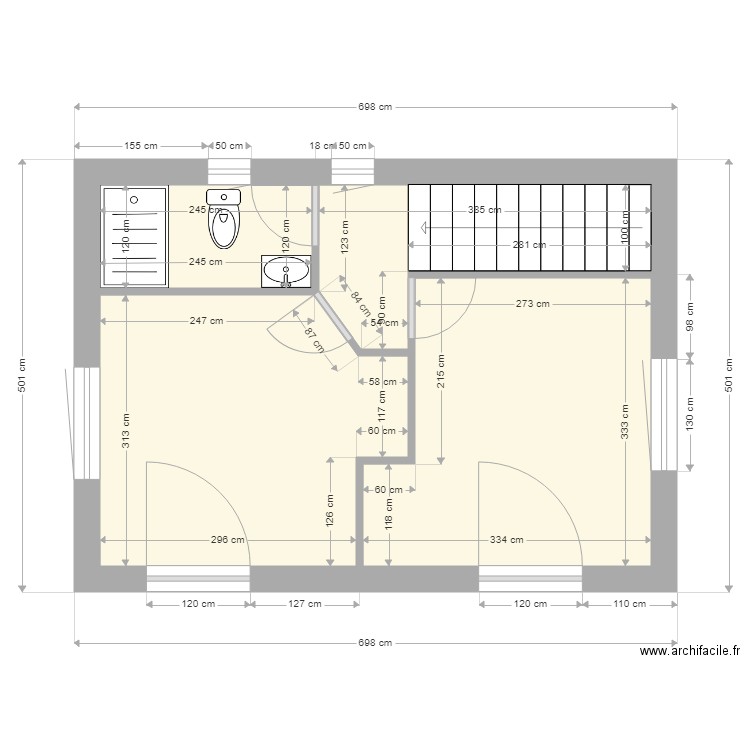 Métairie 1er. Plan de 0 pièce et 0 m2