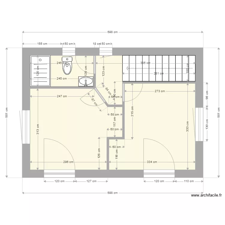 Métairie 1er. Plan de Métairie 1er. Plan de