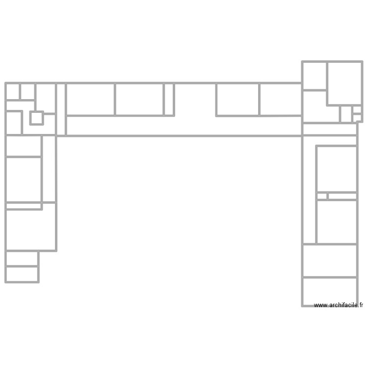 A niv. 3 - détection. Plan de 27 pièces et 770 m2