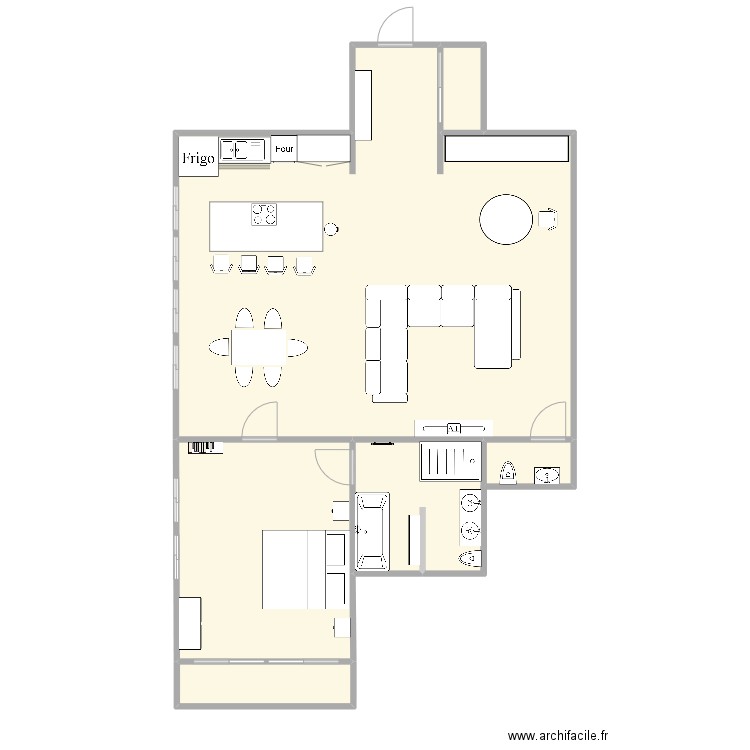 Appart Milo. Plan de 0 pièce et 0 m2