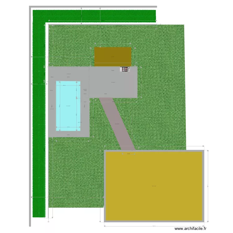 piscine . Plan de piscine . Plan de