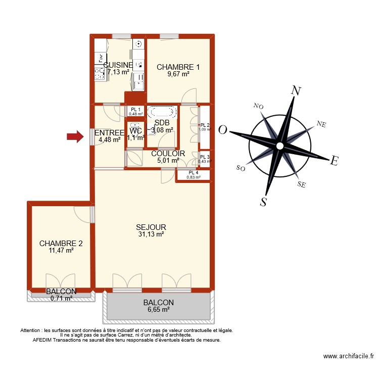 BI 9119. Plan de 0 pièce et 0 m2