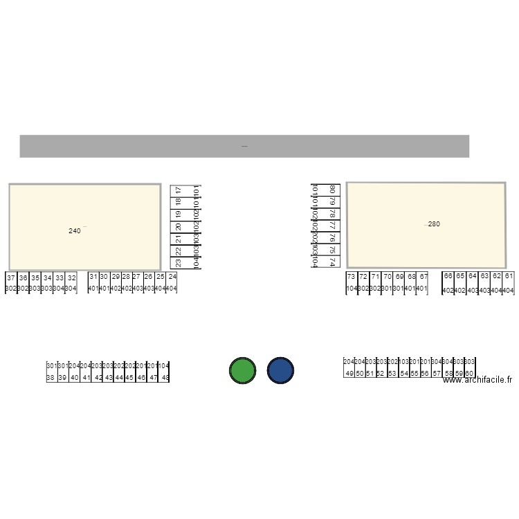 JPR 240 280. Plan de 0 pièce et 0 m2