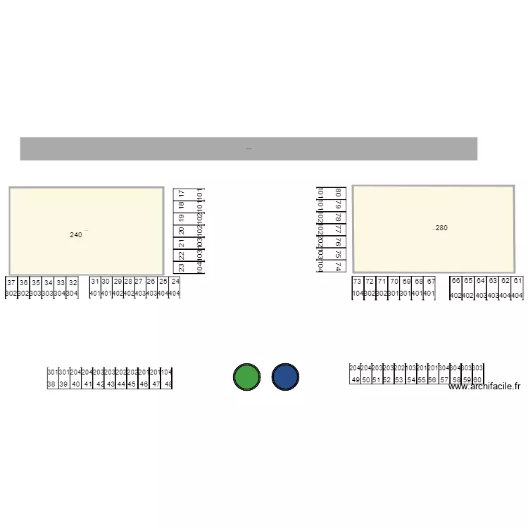 JPR 240 280. Plan de 