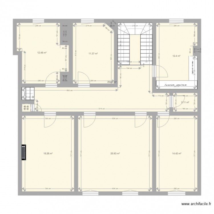 Postulka Beaupeyrat Etage 2 final. Plan de 0 pièce et 0 m2