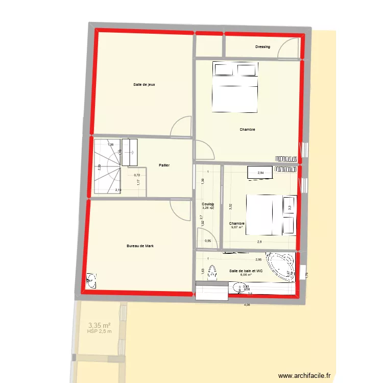 Maison Naomi v 2.1. Plan de 23 et 163 m² Maison Naomi v 2.1. Plan de 23 et 163 m²