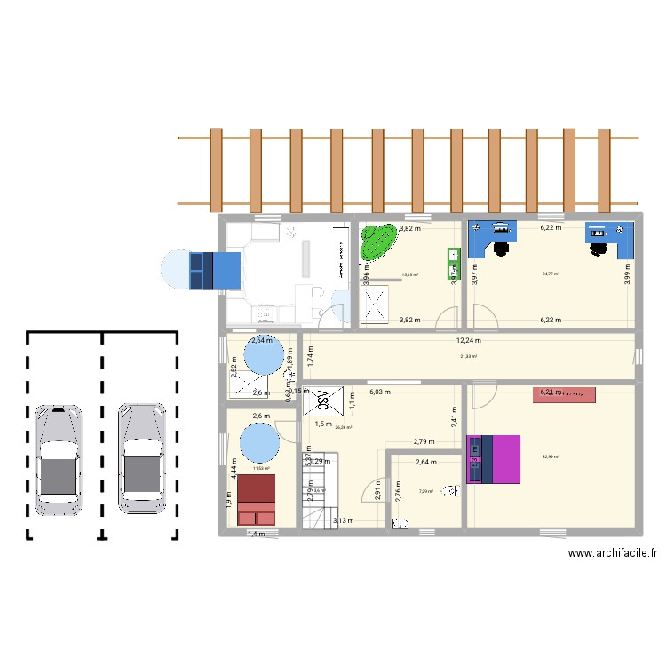 maison 2 (coin jeux ) (public). Plan de 11 pièces et 177 m2