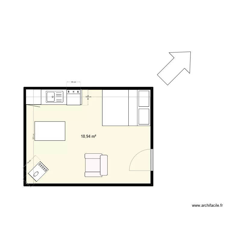 Abris forestier. Plan de Abris forestier. Plan de