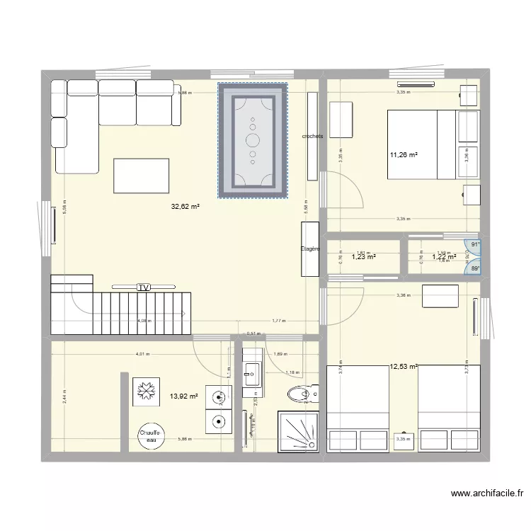 Rez-de-jardin. Plan de 