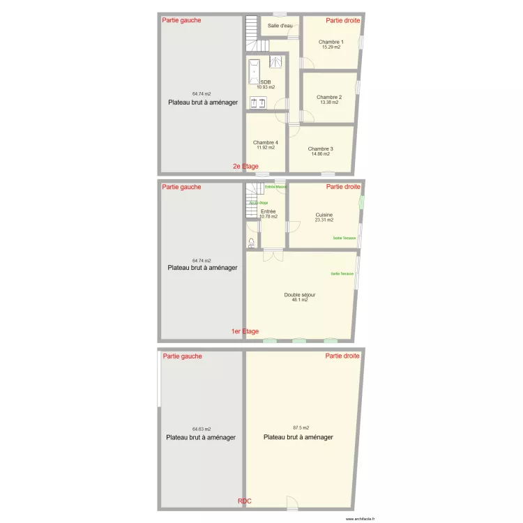 Maison TAVUKCUOGLU. Plan de 