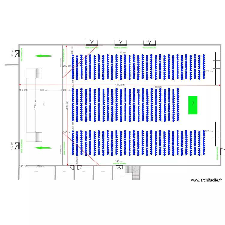 Complexe La Sens&eacute;e pink floyd 1172. Plan de 
