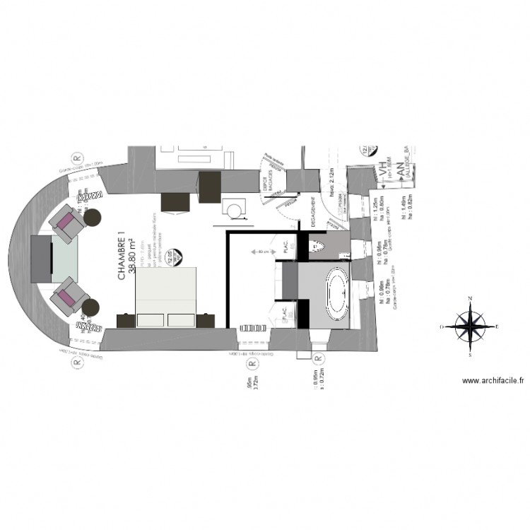 CHAMBRE 1 final B. Plan de 0 pièce et 0 m2