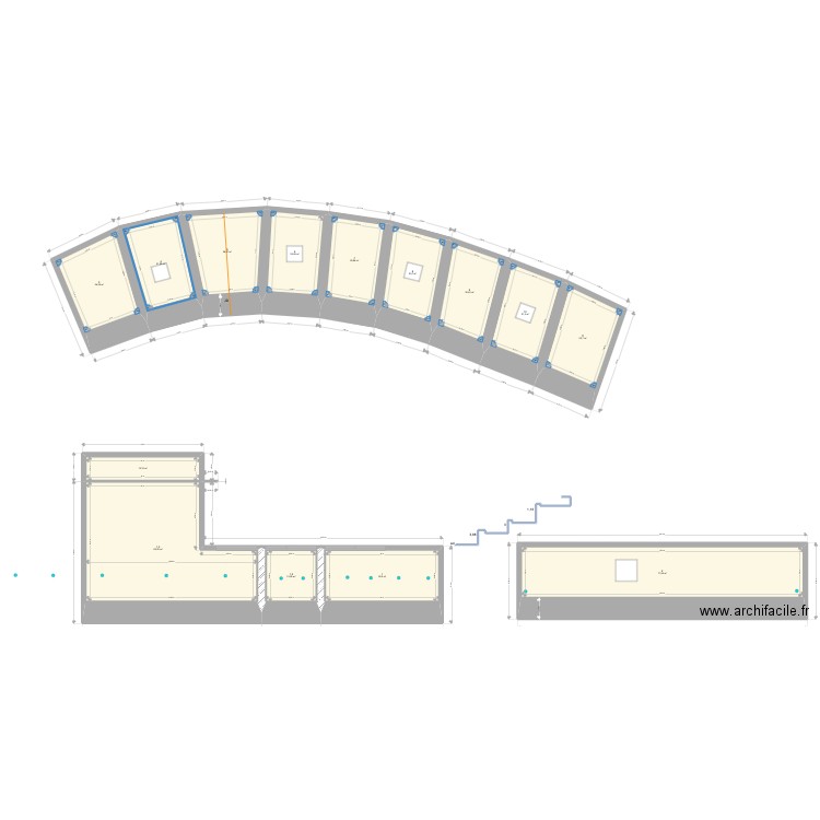 MERIDIEN . Plan de 14 pièces et 407 m2