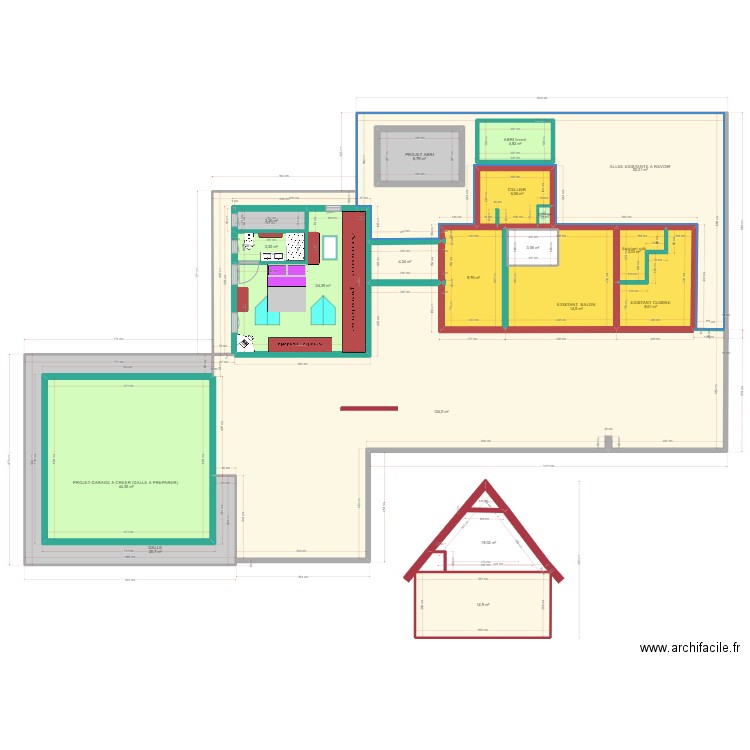 PLAN 30 JUILLET 2023 ETAGE 2. Plan de 0 pièce et 0 m2
