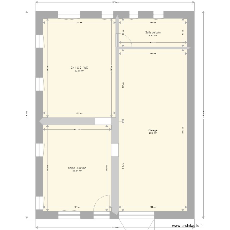 RDC Nu. Plan de 0 pièce et 0 m2