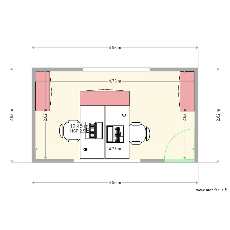 bureau yaourt. Plan de 0 pièce et 0 m2