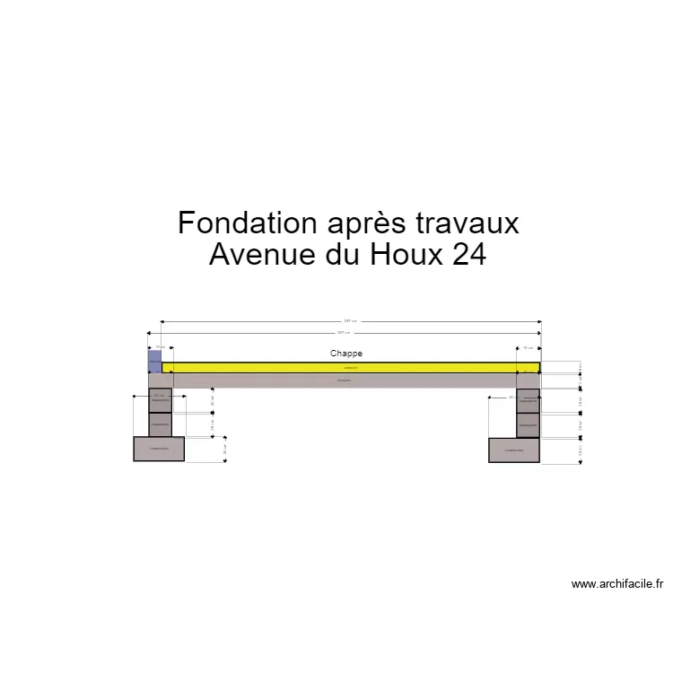 202011160040 1er &eacute;tage terrasse arri&egrave;re Verranda c&ocirc;t&eacute; Houx 24 Fondation. Plan de 