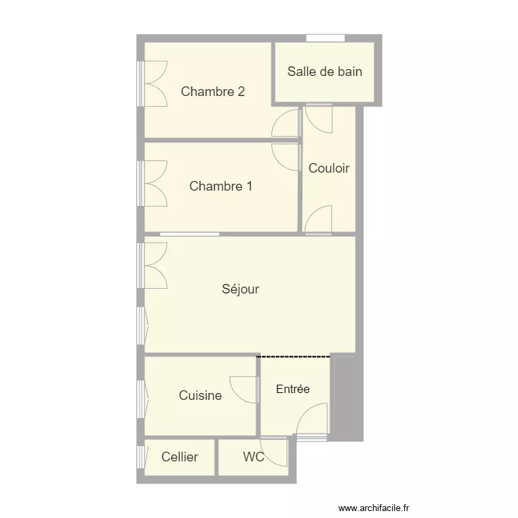 appartement Bernard. Plan de 