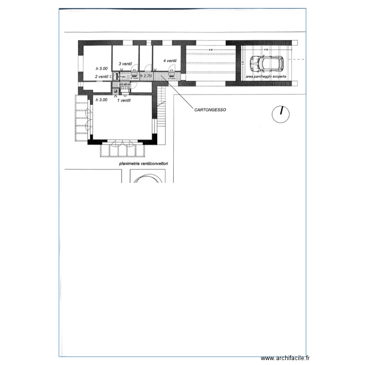 casa bianca. Plan de 0 pièce et 0 m2