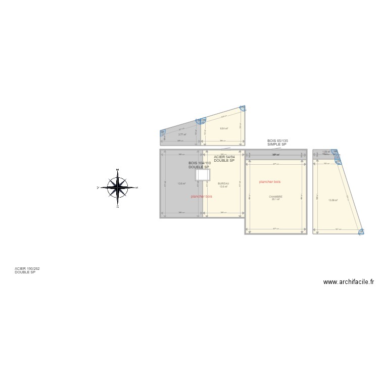 DANN. Plan de 19 pièces et 324 m2