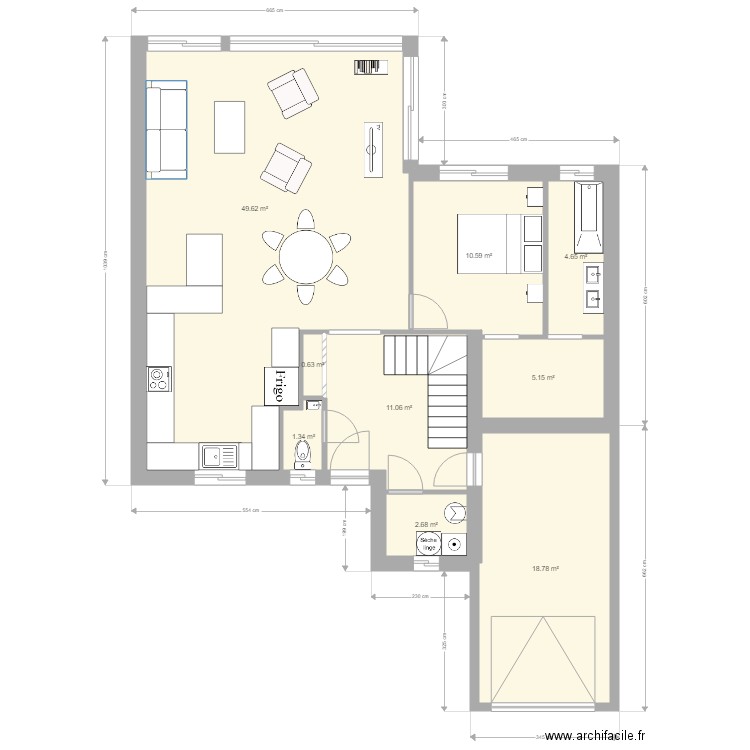 TENTATIVE RDC. Plan de 0 pièce et 0 m2