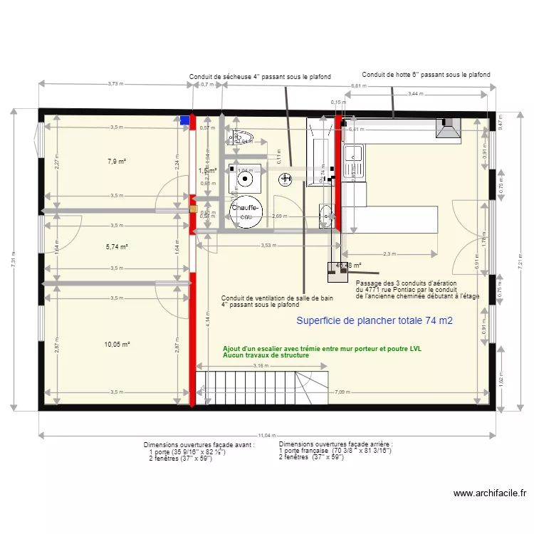 4771 Pontiac Projet&eacute;. Plan de 