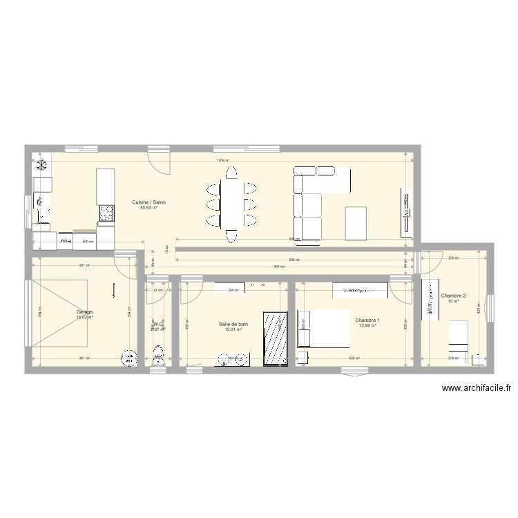 Plan maison David . Plan de 0 pièce et 0 m2