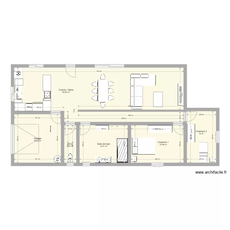 Plan maison David . Plan de 