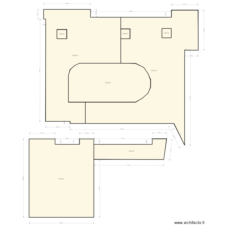 pitard. Plan de 0 pièce et 0 m2