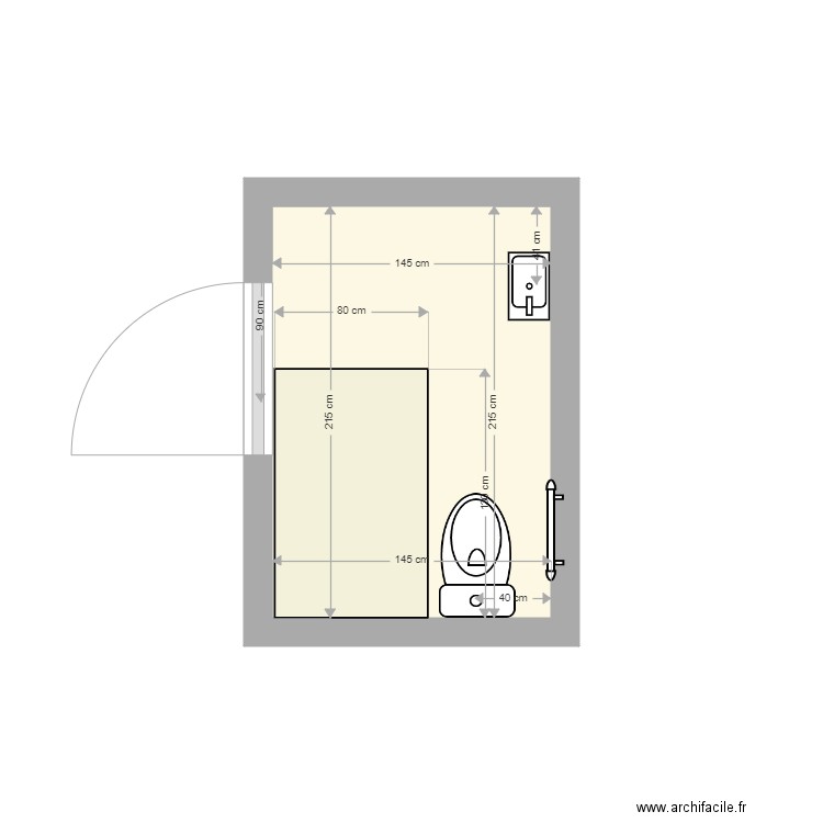 WC ATELIER DU GOUT. Plan de 0 pièce et 0 m2