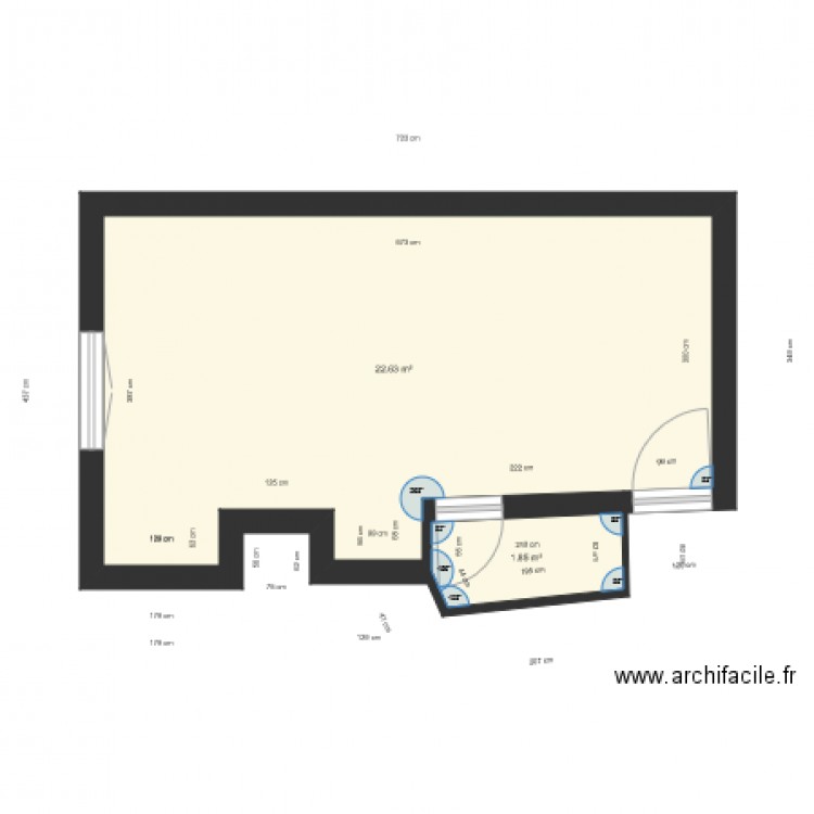 B Studio. Plan de 0 pièce et 0 m2