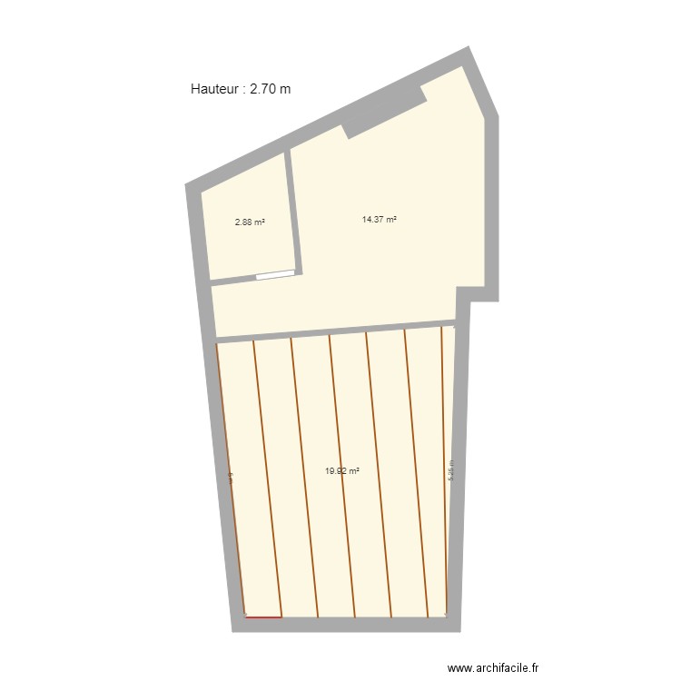 3ème étage chambre. Plan de 0 pièce et 0 m2