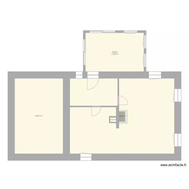 chez moi. Plan de 