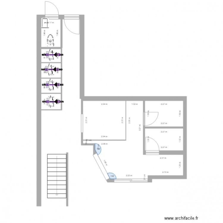 fitness room. Plan de 0 pièce et 0 m2