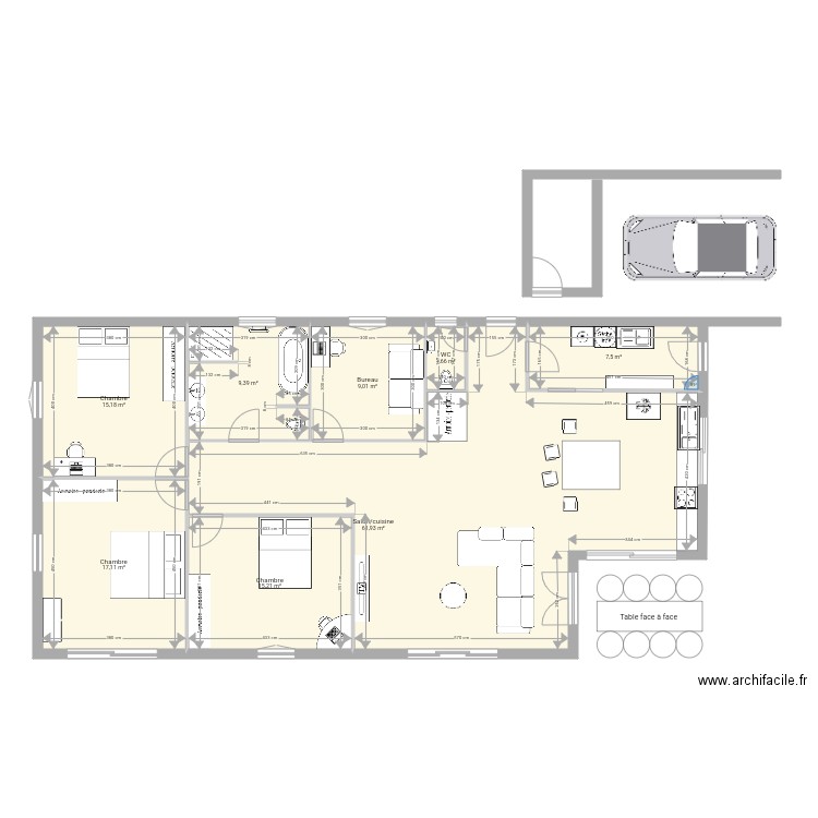 Maison 1. Plan de 0 pièce et 0 m2