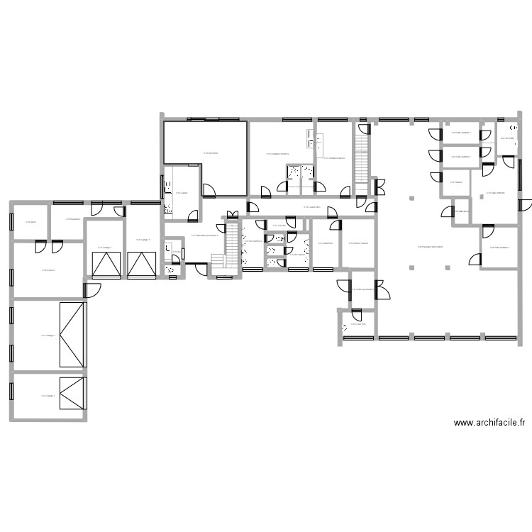 Melreux 0. Plan de 41 pièces et 574 m2