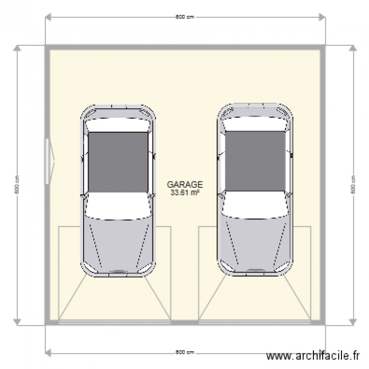 plan garage 6m x 6m. Plan de 0 pièce et 0 m2