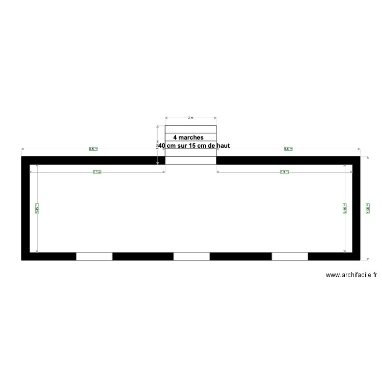 plan terrasse maison. Plan de 0 pièce et 0 m2