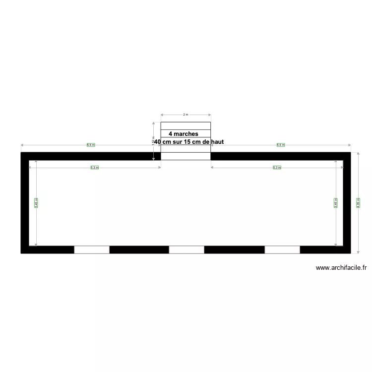 plan terrasse maison. Plan de 