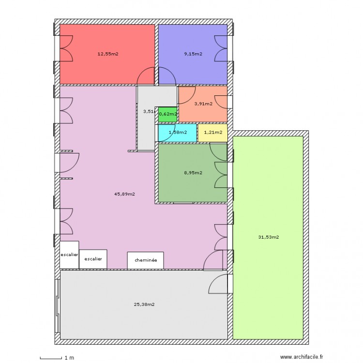 solution 2. Plan de 0 pièce et 0 m2