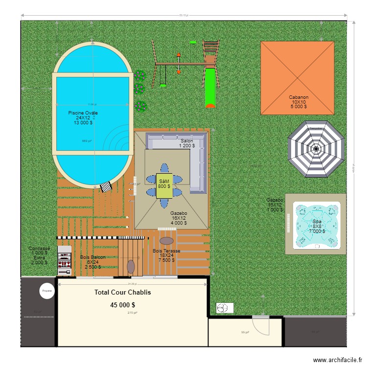 la cour29. Plan de 0 pièce et 0 m2