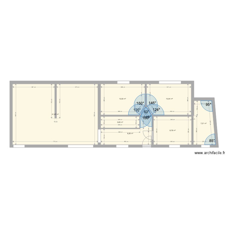 champ du four v5. Plan de 0 pièce et 0 m2