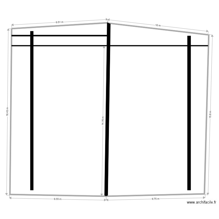 toit bersend. Plan de 0 pièce et 0 m2