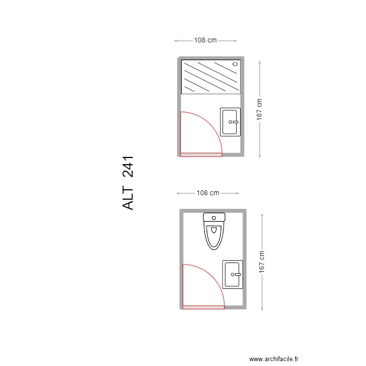 MARCOS ASEO. Plan de 1 pièce et 2 m2