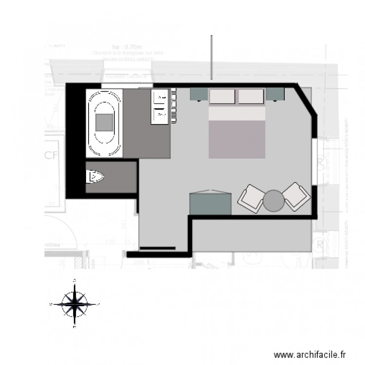 CHAMBRE 6 A. Plan de 0 pièce et 0 m2