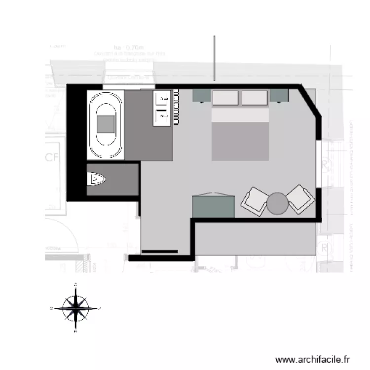 CHAMBRE 6 A. Plan de 
