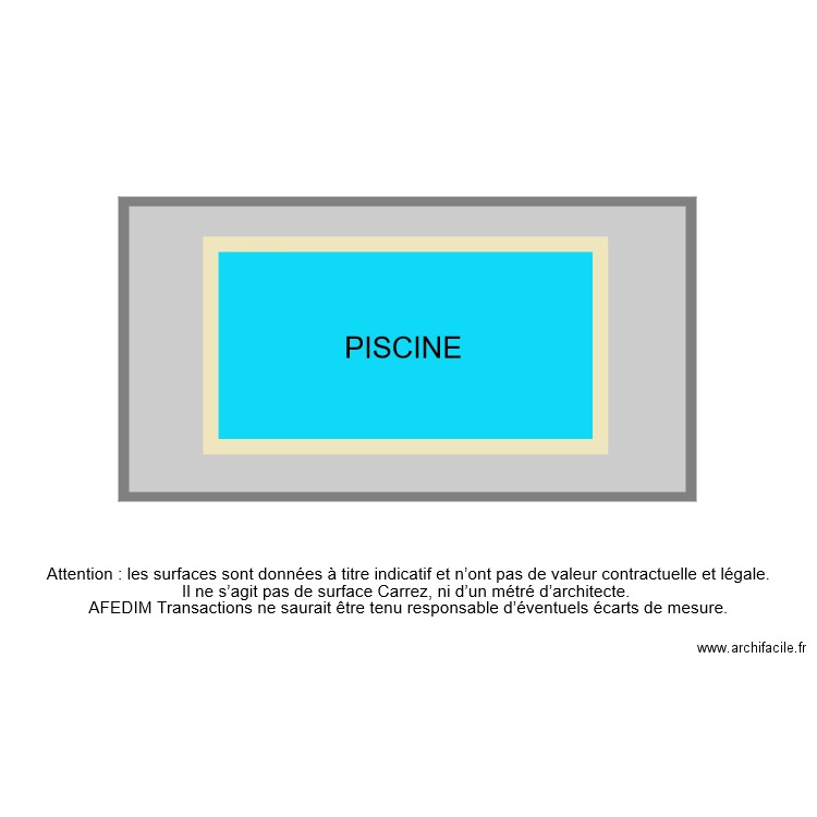 BI 7640 PISCINE . Plan de 0 pièce et 0 m2