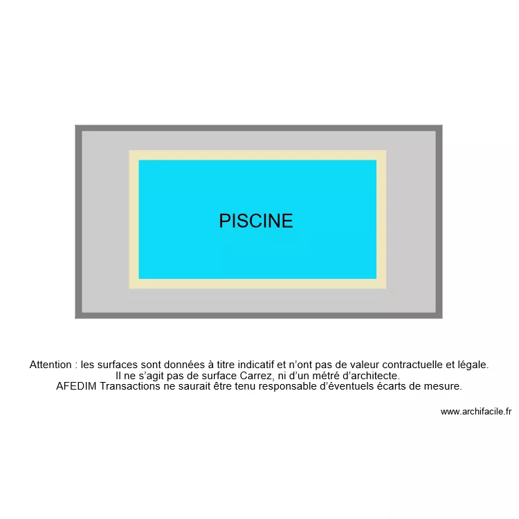 BI 7640 PISCINE . Plan de 