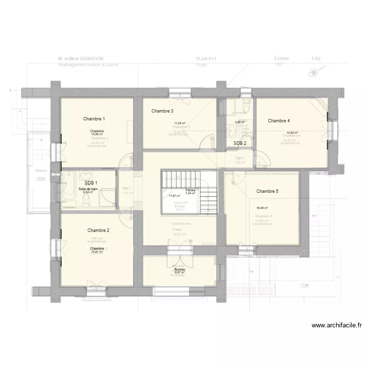 Lescar. Plan de 